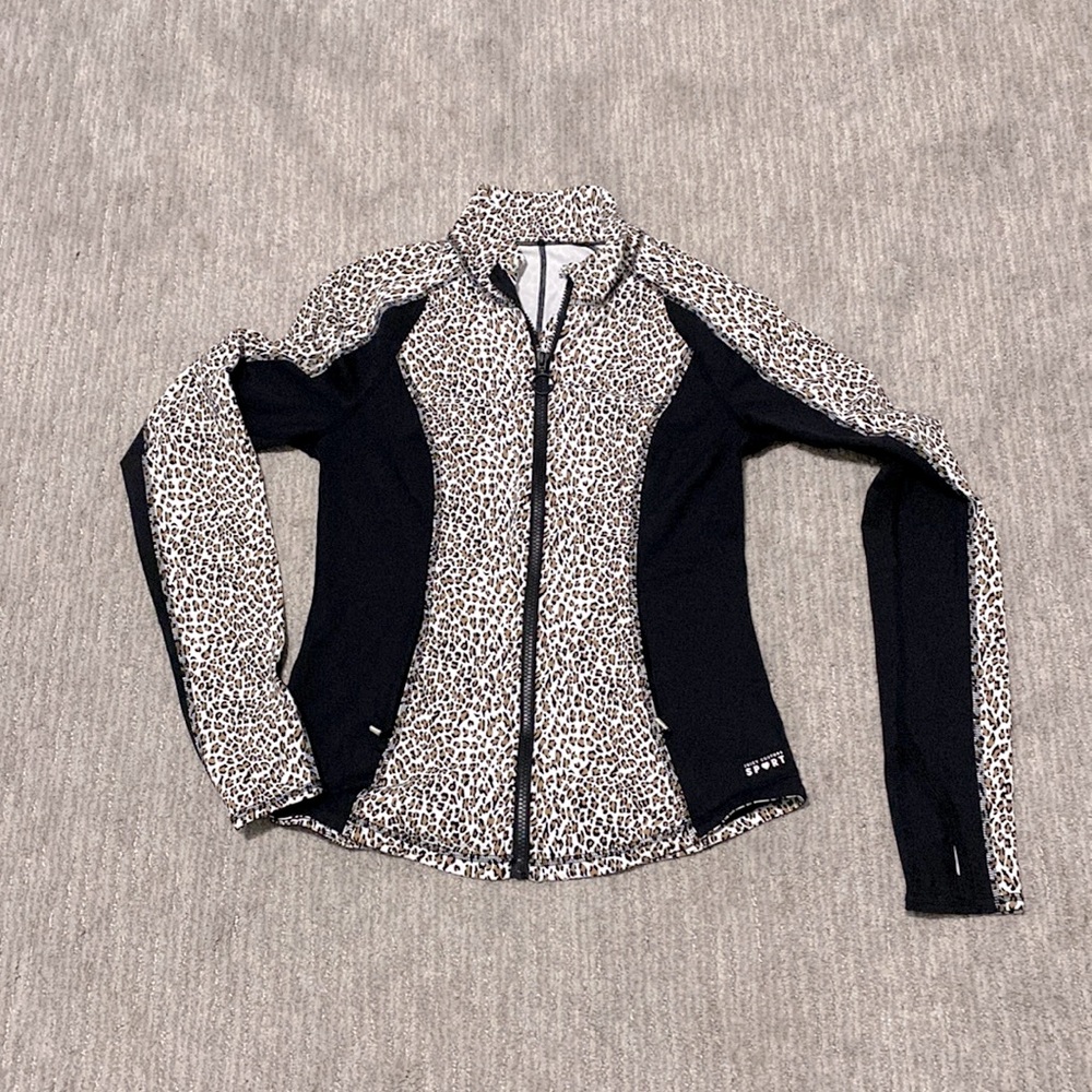 Juicy couture leopard track jacket